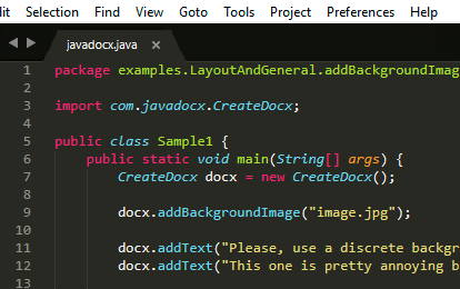 Send the content with Javadocx The second step of the process is to send the contents with the help of the Javadocx methods